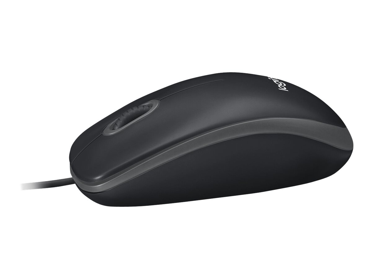 Logitech B100 optische USB-Maus - kabelgebunden - schwarz