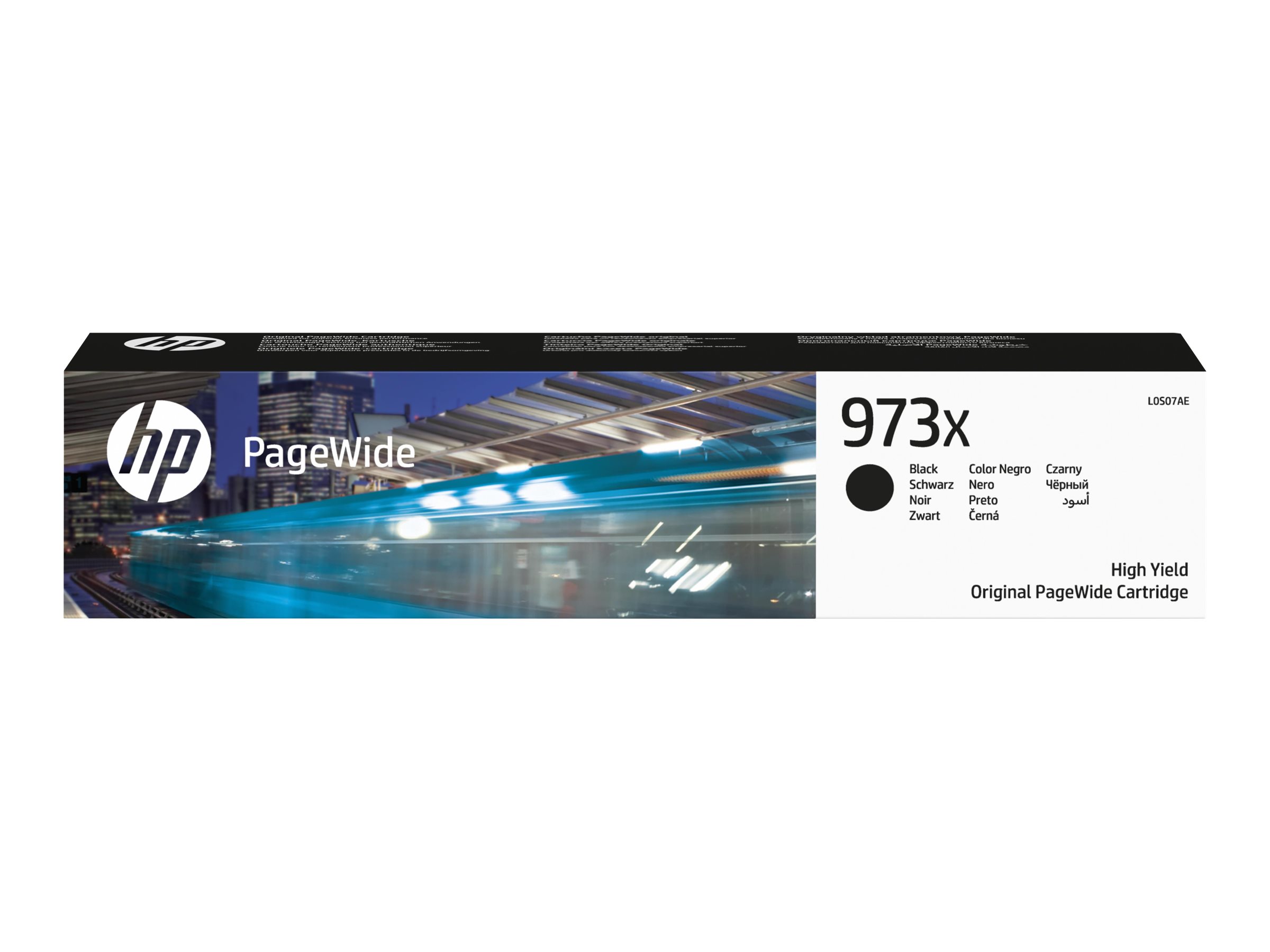 HP 973X original high yield black PageWide cartridge L0S07AE HP 973X original high yield black PageWide cartridge L0S07AE