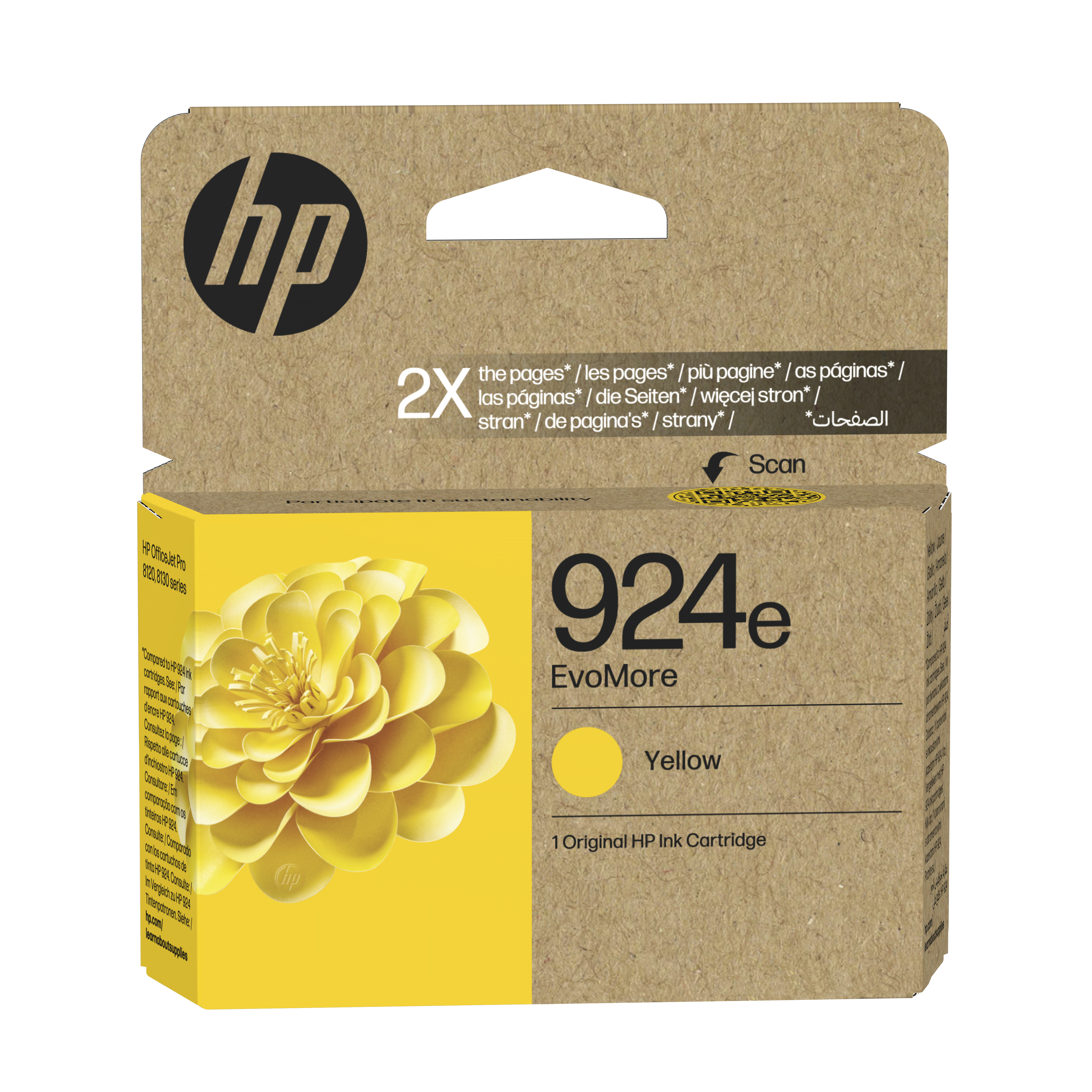 HP 924e4K0U9NE gelb Druckerpatrone