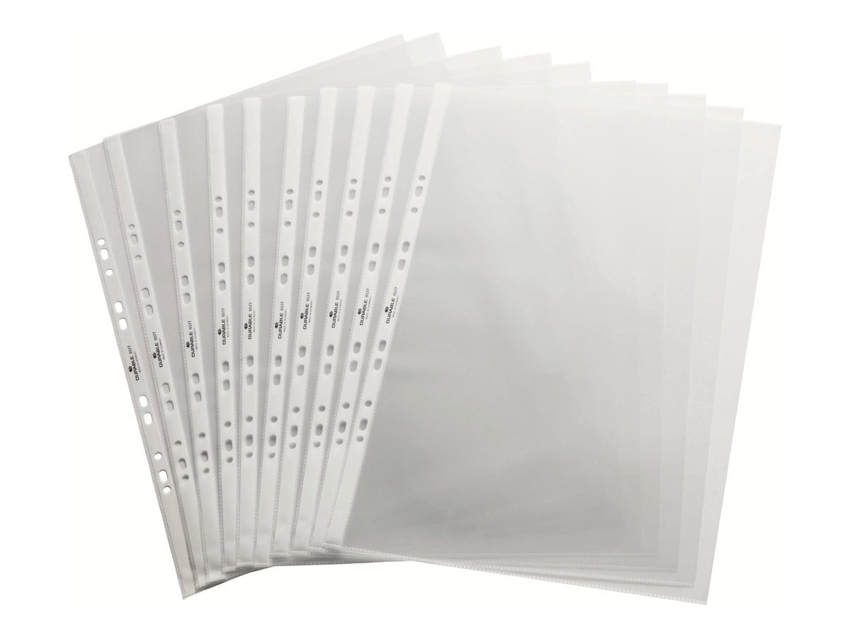 10 DURABLE Prospekthüllen DIN A3 quer transparent genarbt 0,12 mm 10 DURABLE Prospekthüllen DIN A3 quer transparent genarbt 0,12 mm