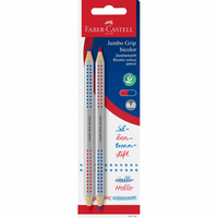 FABER-CASTELL Jumbo Grip Silbenstifte mehrfarbig, 2 St.