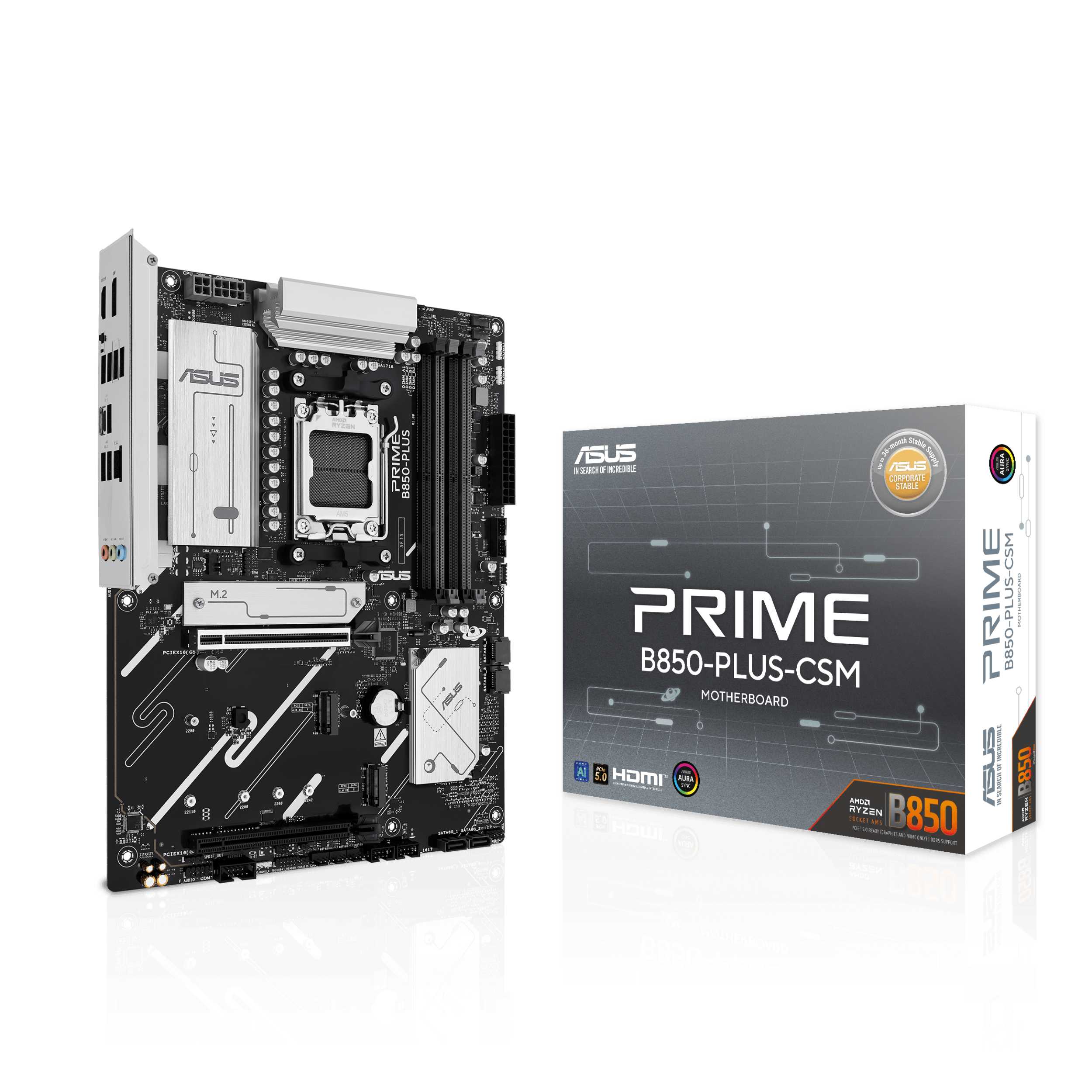 ASUS AMD B850 DDR5 ATX motherboard 1xHDMI 1xDP 3xM2 4xSATA