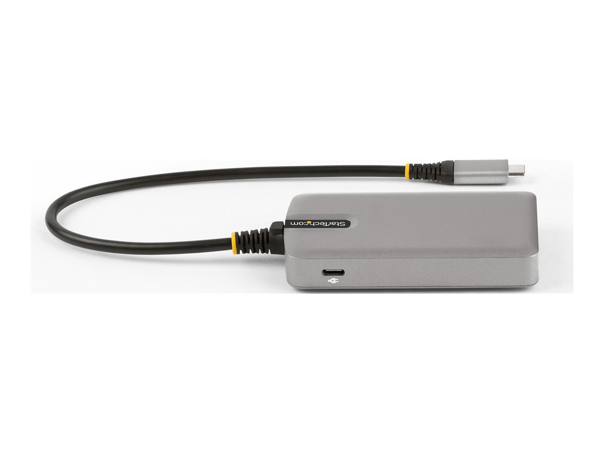 STARTECHCOM 4Port USBC Hub mit USBC Videoausgang 4K USBC auf USBAUSBC 100W Power Delivery USB 10Gbps 30cm Kabel USBC Verte
