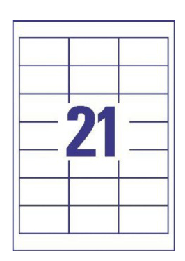 2.100 AVERY Zweckform Etiketten 3670 weiss 64,0 x 36,0 mm 2.100 AVERY Zweckform Etiketten 3670 weiss 64,0 x 36,0 mm