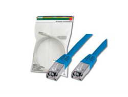 DIGITUS CAT 5e SF-UTP Patchkabel Cu PVC AWG 26/7 Laenge 3 m Farbe Blau