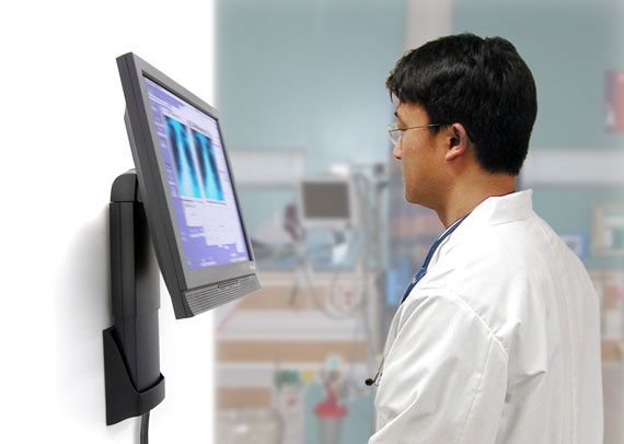 ERGOTRON NeoFlex LCD Wandhalterung 13 cm hoehenverstellbar schwarz bis 68,6cm 27Zoll 2,77,2kg VESA 75x75 100x100mm