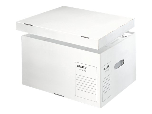 10 LEITZ Archivcontainer Infinity L weiss 42,0 x 35,0 x 26,5 cm