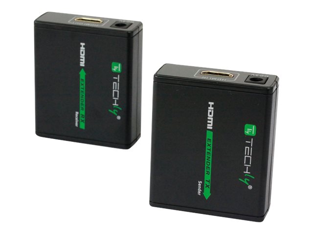 TECHLY HDMI Extender zur einfachen Uebertragung des HDMI Signals bis 60 Meter via Cat RJ45 Kabel Plug and Play Full HD TECHLY HDMI Extender zur einfachen Uebertragung des HDMI Signals bis 60 Meter via Cat RJ45 Kabel Plug and Play Full HD