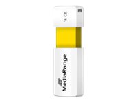 MEDIARANGE USB STICK 16GB GELB