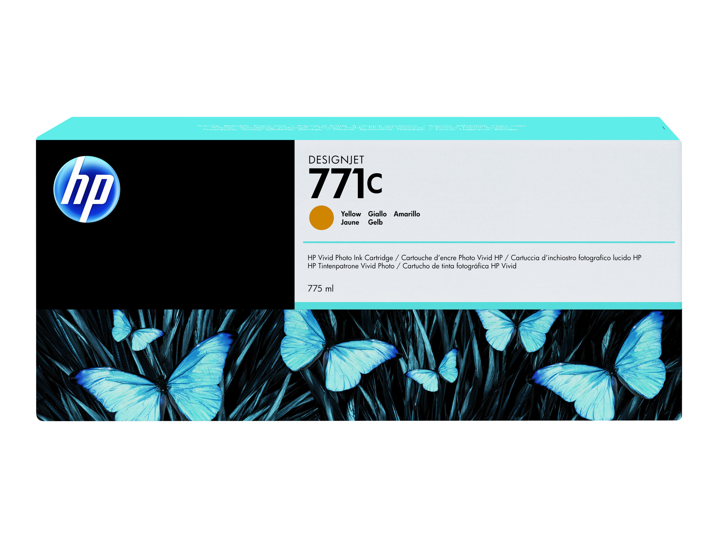 HP 771C Original Tinte gelb Standardkapazität 775ml 1er-Pack HP 771C Original Tinte gelb Standardkapazität 775ml 1er-Pack