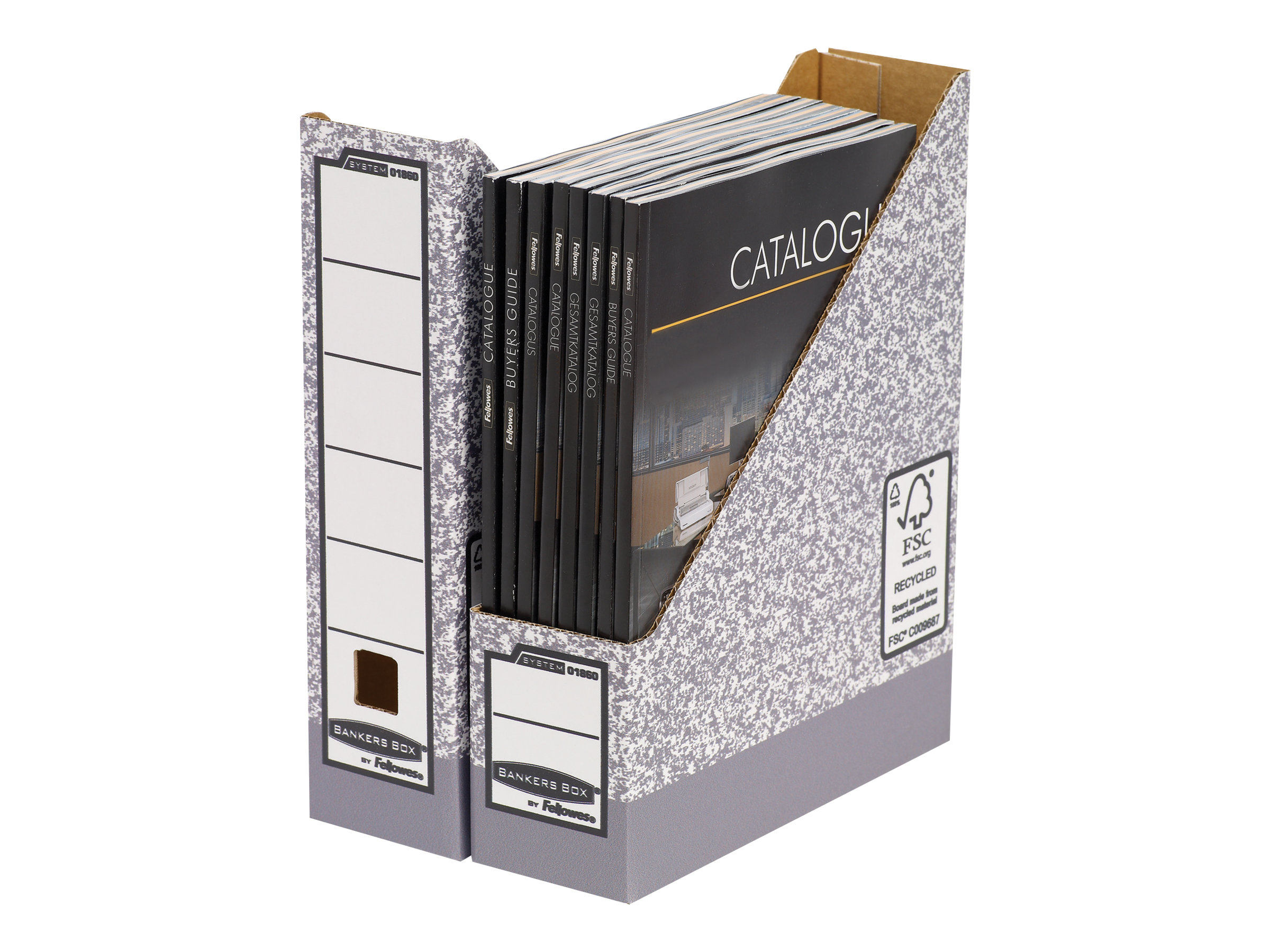 Bankers Box ArchivStehsammler grau, 10 St