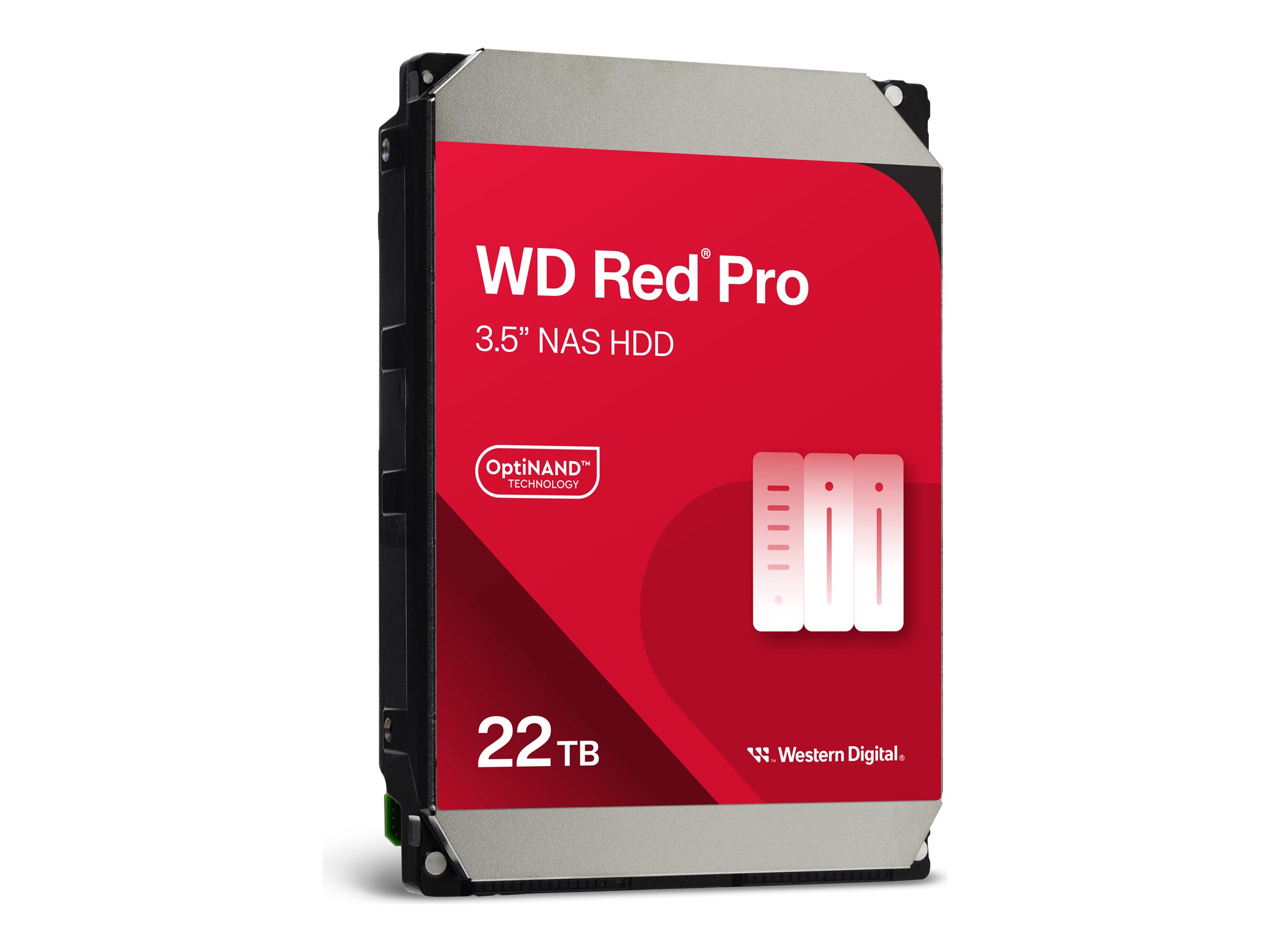 WD Red Pro NAS 22TB SATA 6Gb/s HDD 8,89cm 3,5Zoll internal 7200Rpm 512MB Cache 24x7 Bulk