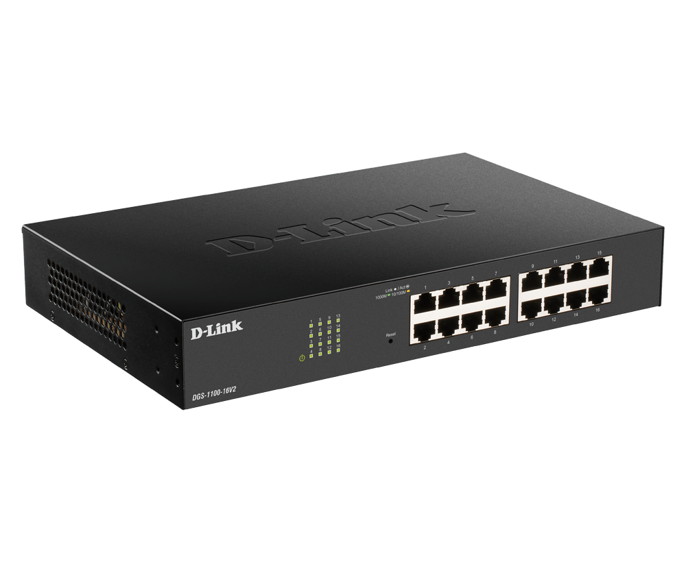 DLINK DGS110024PV2E 24Port Layer2 PoE Gigabit Smart Switch 24x 101001000Mbits 12x PoE 100W Kapazität lüfterlos