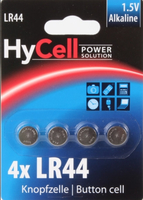 HyCell Knopfzellen LR44 AlkaliMangan 1,5 V, 4 St