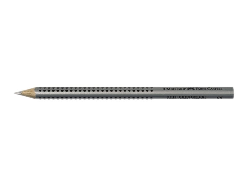 FABER-CASTELL Grip Metallic Jumbo Buntstift silber, 1 St.