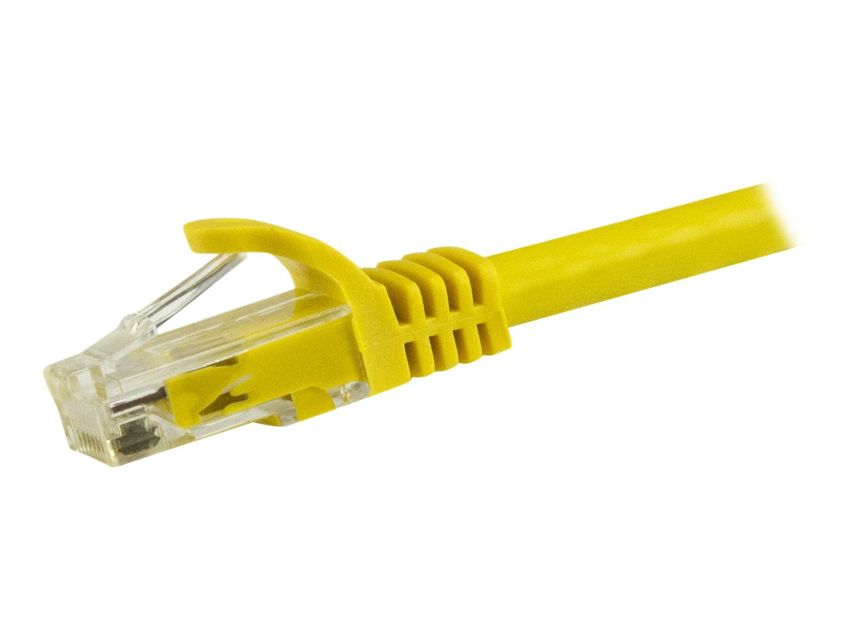 STARTECHCOM 15m Cat6 Snagless Gigabit UTP Netzwerkkabel Cat 6 RJ45 Netzwerkkabel mit Knickschutz Gelb