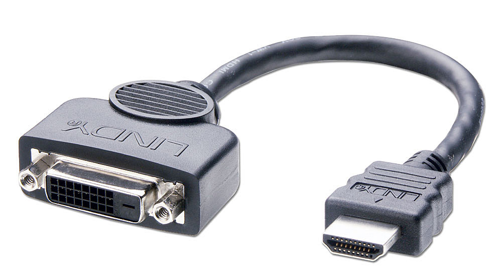 LINDY HDMI/DVI-D Adapterkab.0,2m M/F HDTV & HDCP kompatibel LINDY HDMI/DVI-D Adapterkab.0,2m M/F HDTV & HDCP kompatibel