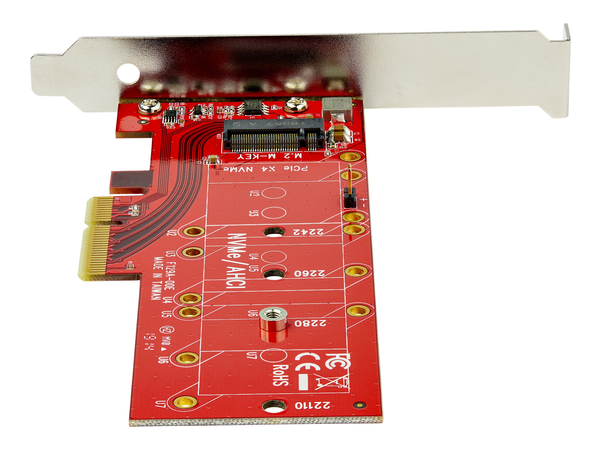 StarTech.com M2 PCIe SSD Adapter - x4 PCIe 3.0 NVMe / AHCI / NGFF / M-Key - Low Profile and Full Profile - SSD PCIe M.2 Adapter (PEX4M2E1) - Schnittstellenadapter - M.2 Card - PCIe x4