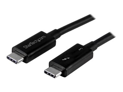 StarTech.com 1m Thunderbolt 3 USB C Kabel (40Gbit/s) - Thunderbolt und USB kompatibel - Thunderbolt-Kabel - 1 m