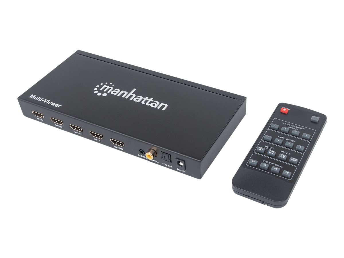 MANHATTAN 1080p 4-Port HDMI Multiviewer Switch Fernbedienung