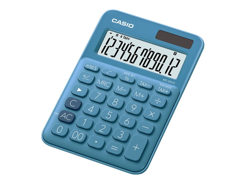 CASIO MS-20UC Tischrechner blau CASIO MS-20UC Tischrechner blau