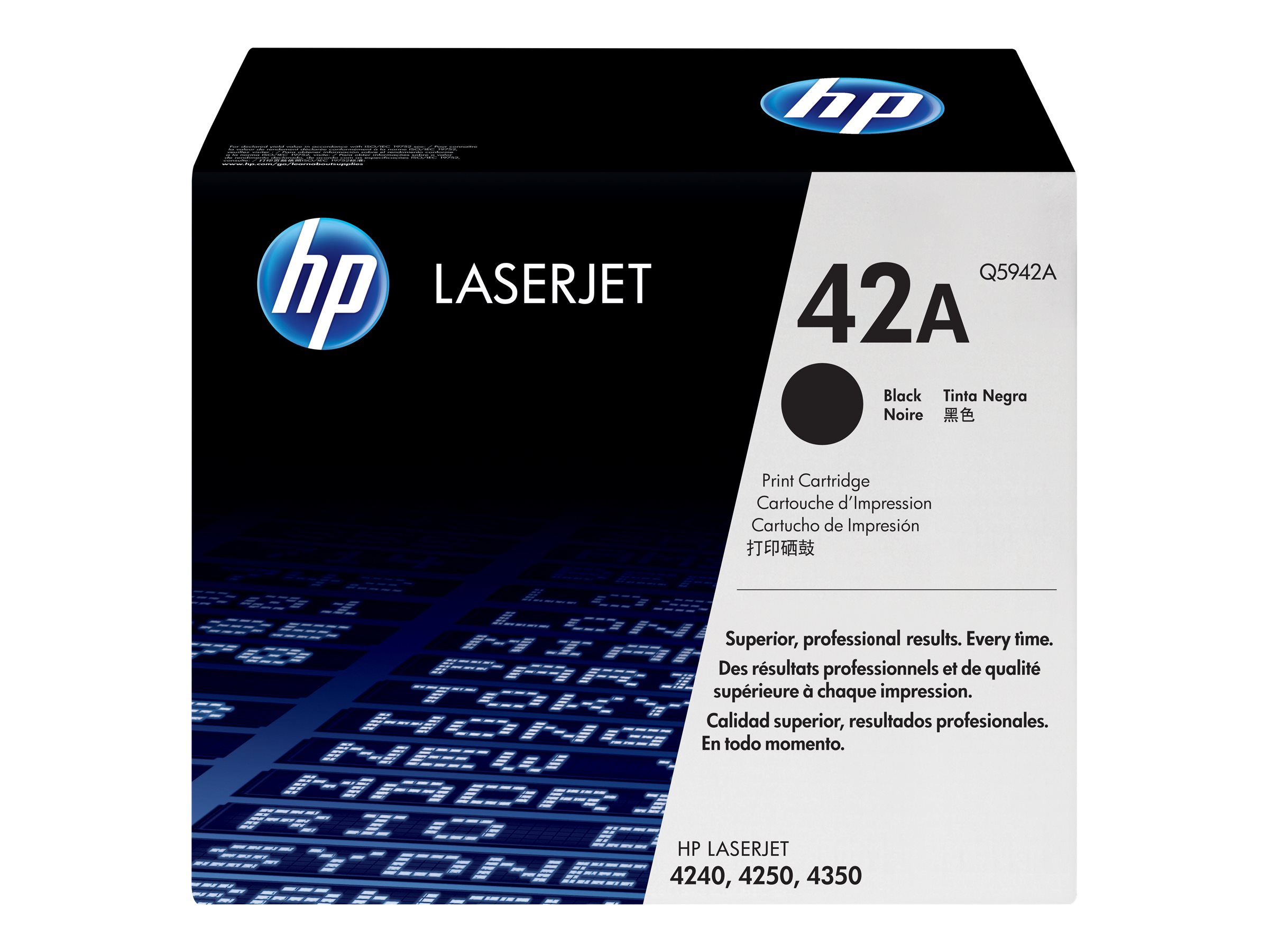 HP 42A original LaserJet Toner cartridge Q5942A black standard capacity 10000 pages 1pack