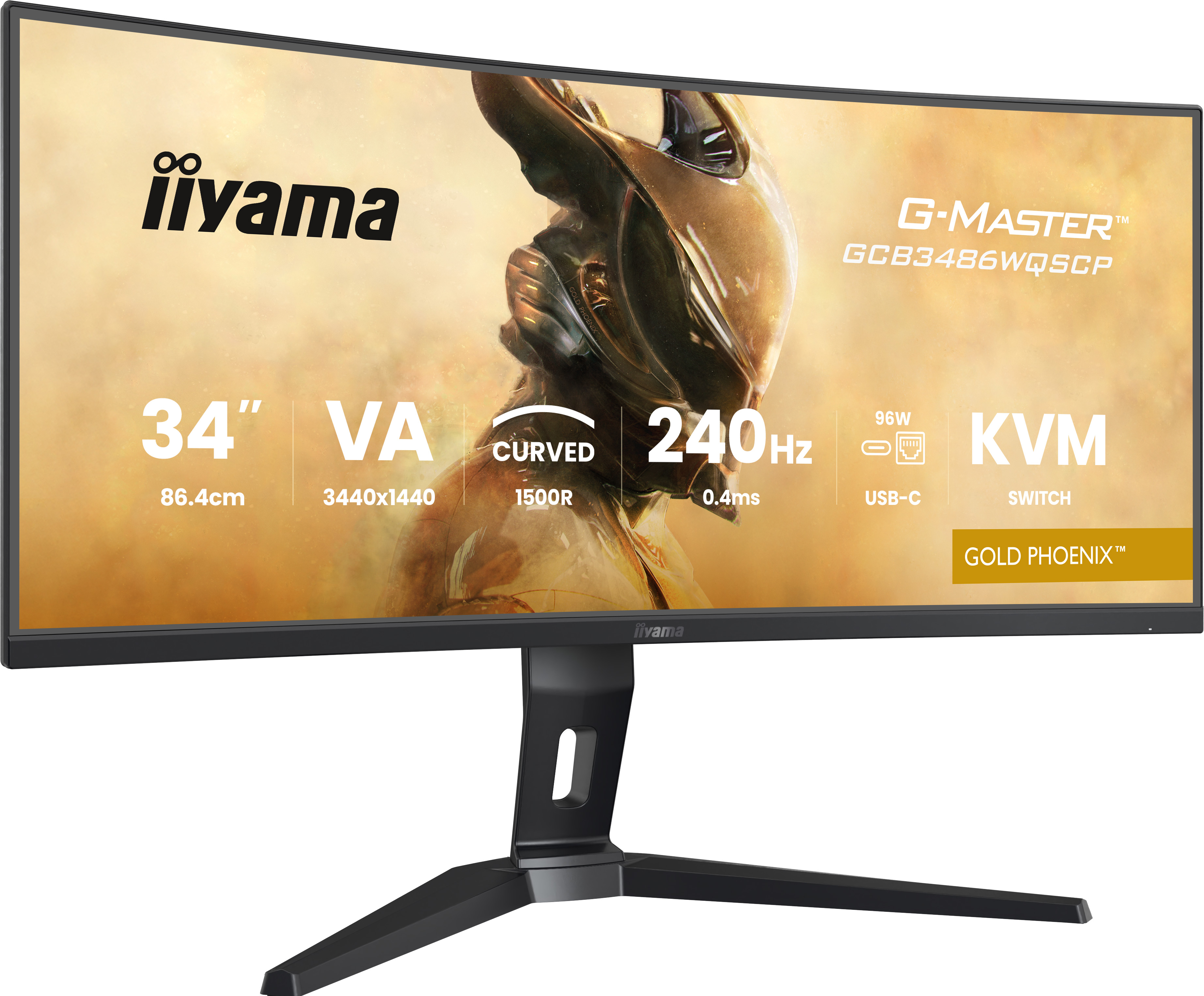 Iiyama G-MASTER Gold Phoenix GCB3486WQSCP-B1 34 Zoll Gaming gebogen