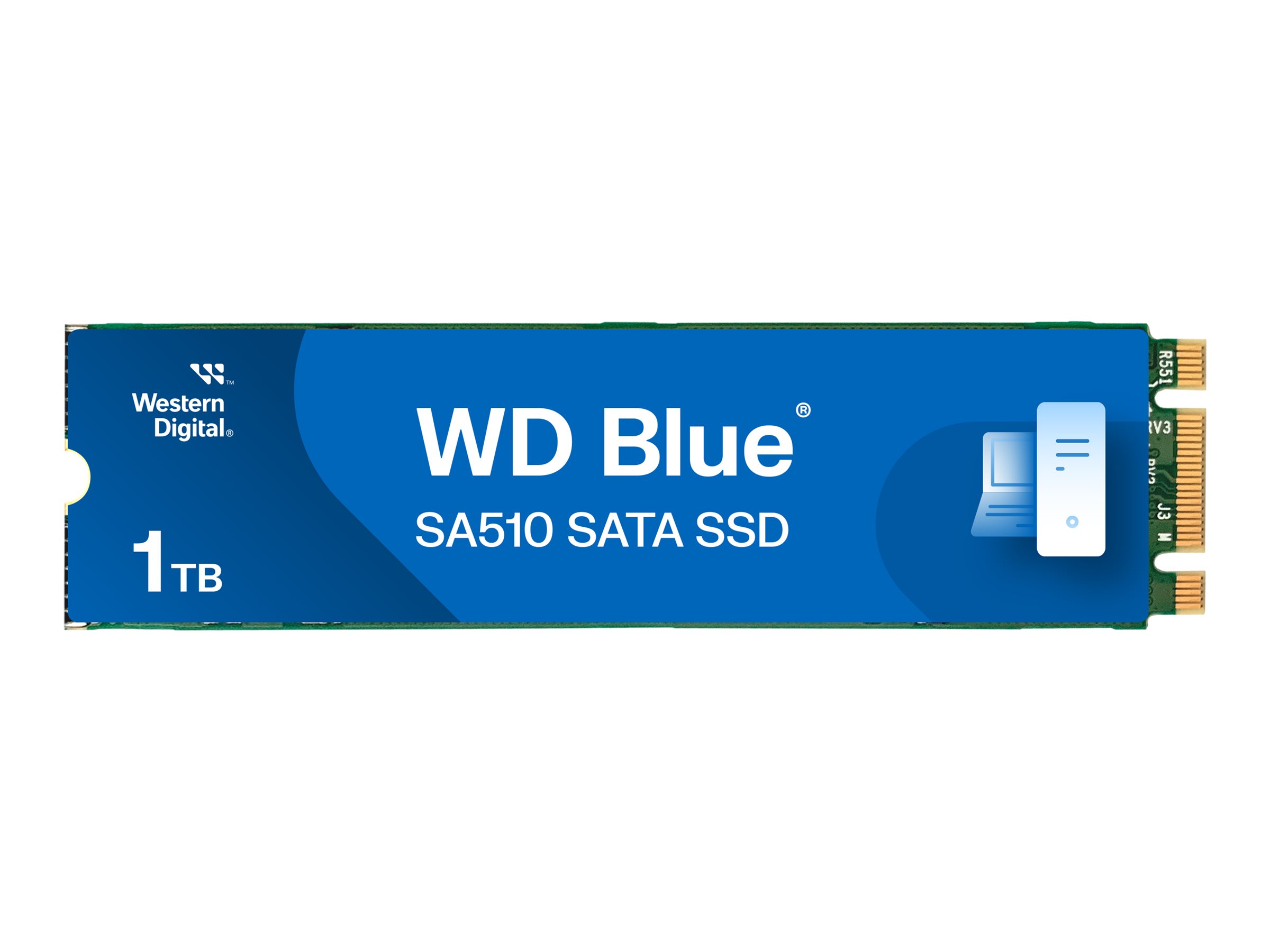 WD Blue SA510 SSD 1TB M.2 2280 SATA III 6Gb/s internal single-packed