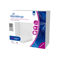MediaRange 2er CDDVDHüllen Jewel Cases transparent, 5 St