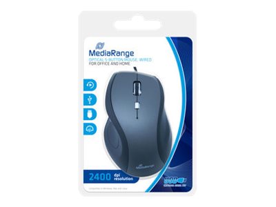 MediaRange MROS202 Maus kabelgebunden schwarz, grau MediaRange MROS202 Maus kabelgebunden schwarz, grau