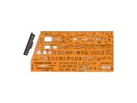 Standardgraph Zeichenschablone Taktische Zeichen NATO 8353 orange