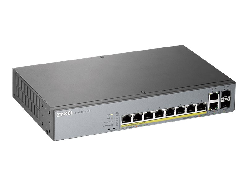 ZYXEL GS1350-12HP 12 Port managed CCTV PoE Switch long range 130W