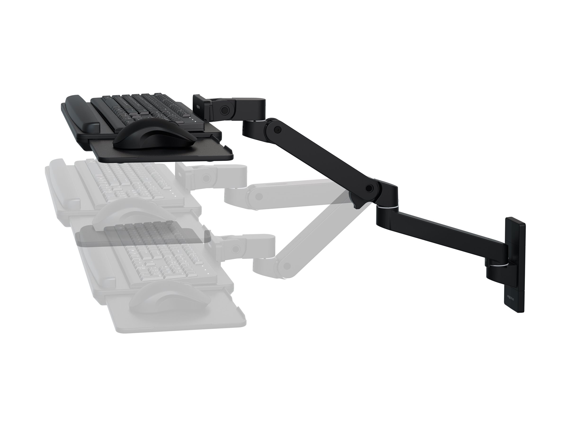 ERGOTRON LX Pro Tastaturarm für die Wand, Constant Force Technologie, Schwarz