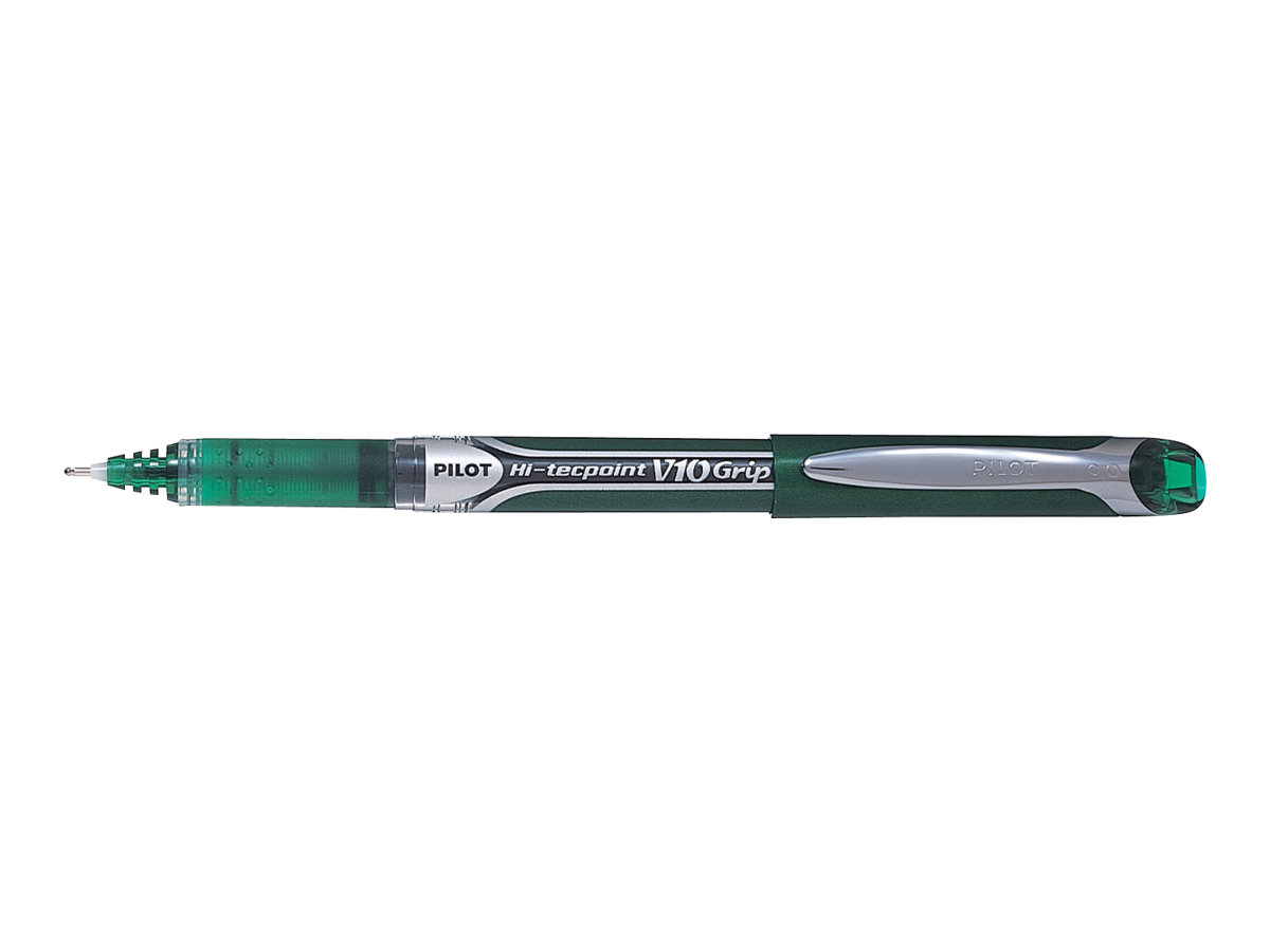 PILOT Hi-Tecpoint Grip V10 Tintenroller gruen/transparent 0,7 mm, Schreibfarbe: gruen, 1 St. PILOT Hi-Tecpoint Grip V10 Tintenroller gruen/transparent 0,7 mm, Schreibfarbe: gruen, 1 St.