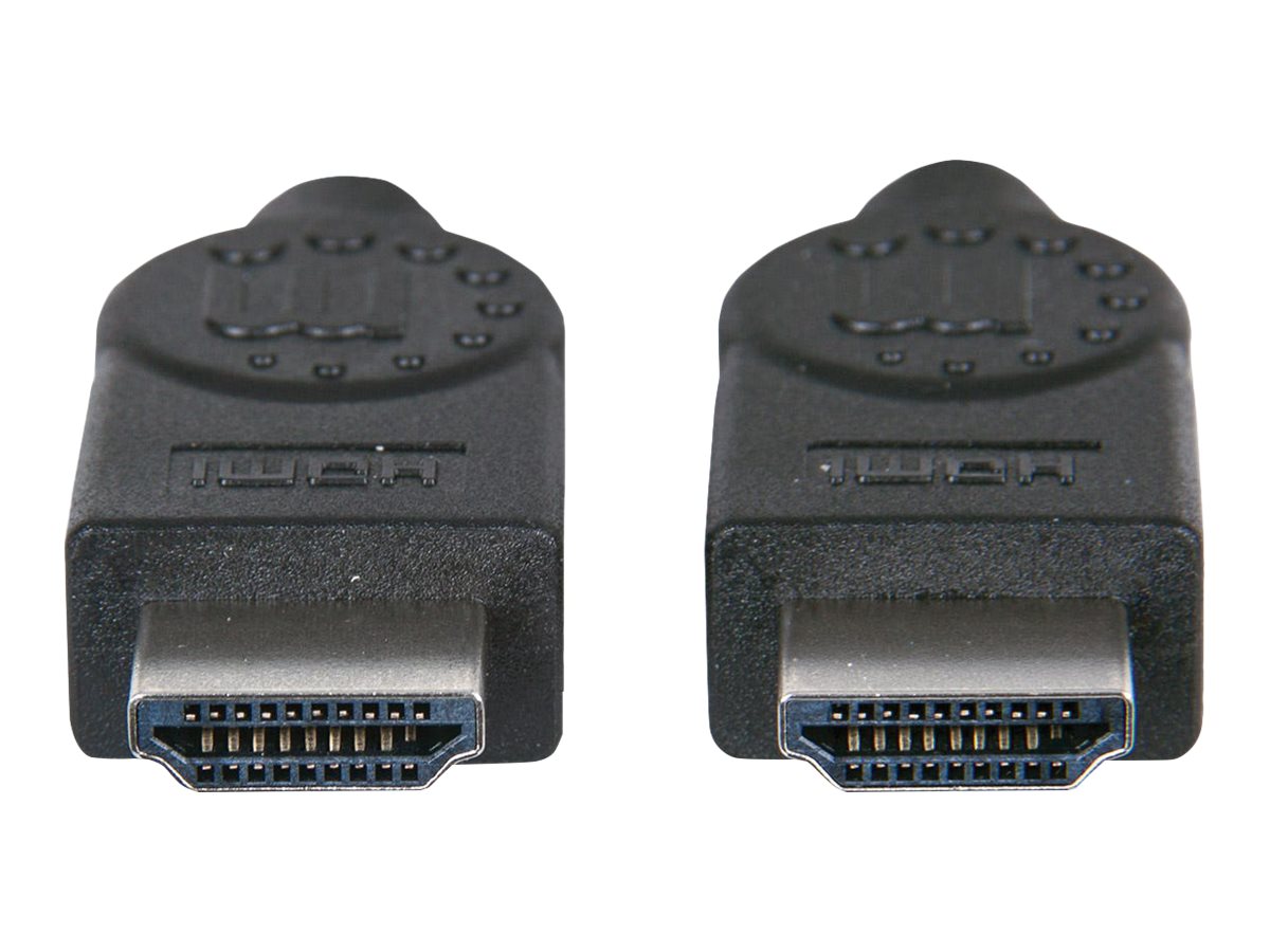 MANHATTAN High Speed HDMI-Kabel ARC 3D 4K30Hz HDMI-Stecker auf HDMI-Stecker geschirmt schwarz 3m