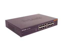 D-LINK DES-1016D 16-Port Fast Ethernet unmanaged Desktop Switch 16x RJ45 10/100 Full-Duplex bis zu 200Mbit/s