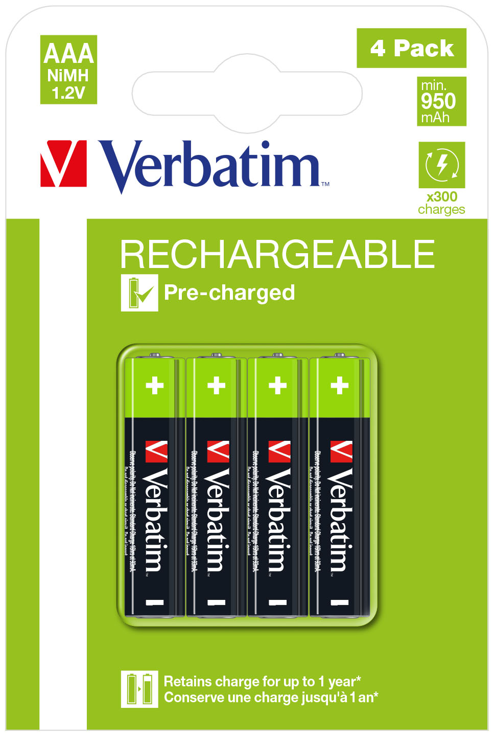 49514 VERBATIM Batterien 4er Pack