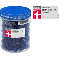 Schneider Tintenpatronen fuer Fueller blau, 100 St