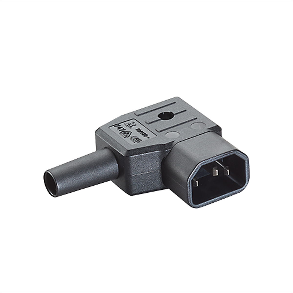Bachmann Winkelkaltgerätestecker 915.172 70 Grad schwarz Bachmann Winkelkaltgerätestecker 915.172 70 Grad schwarz