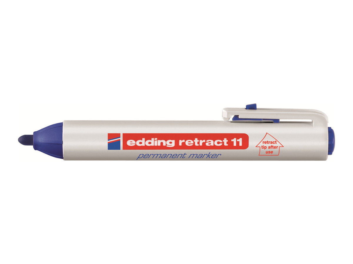 edding retract 11 Permanentmarker blau 1,5 - 3,0 mm, 1 St. edding retract 11 Permanentmarker blau 1,5 - 3,0 mm, 1 St.