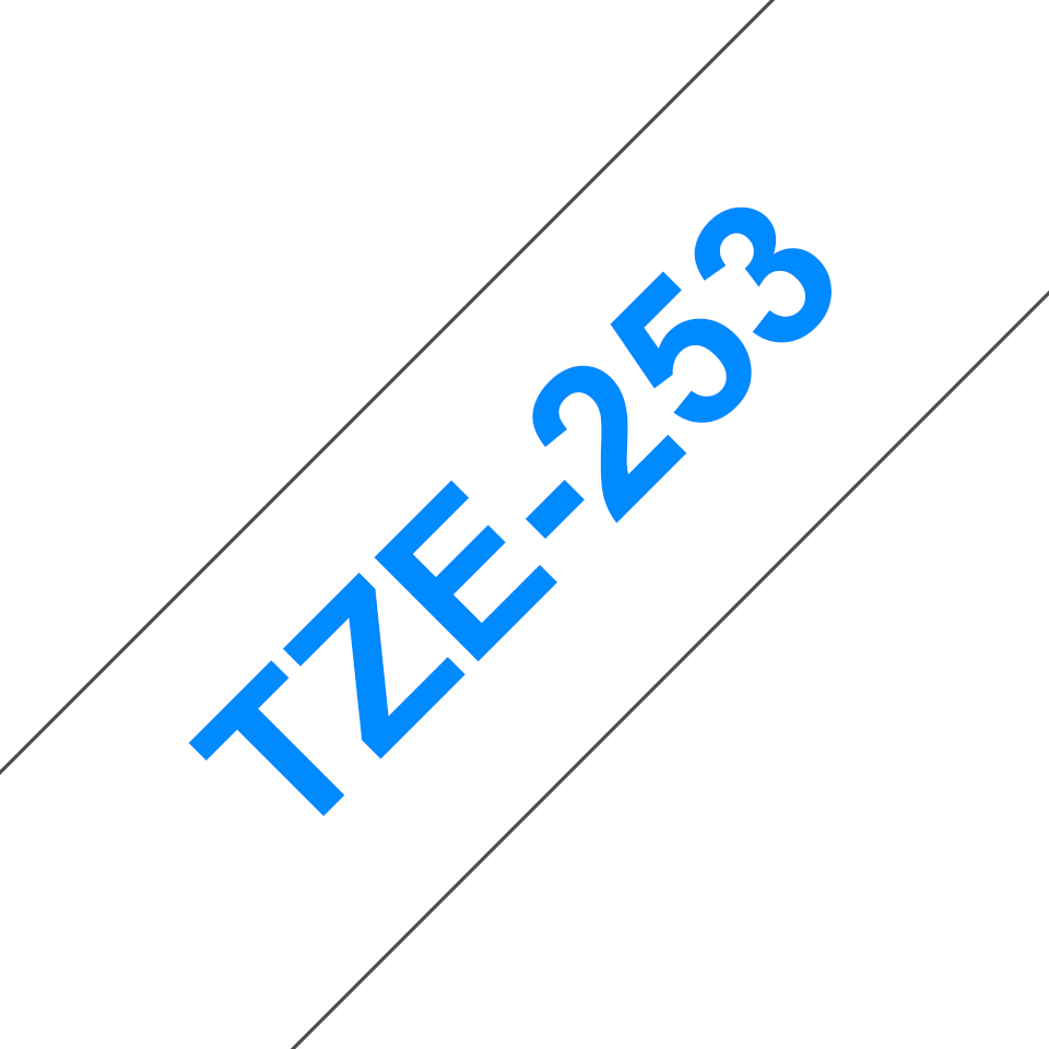 TZE253 BROTHER PT Schriftband 24mm weiss