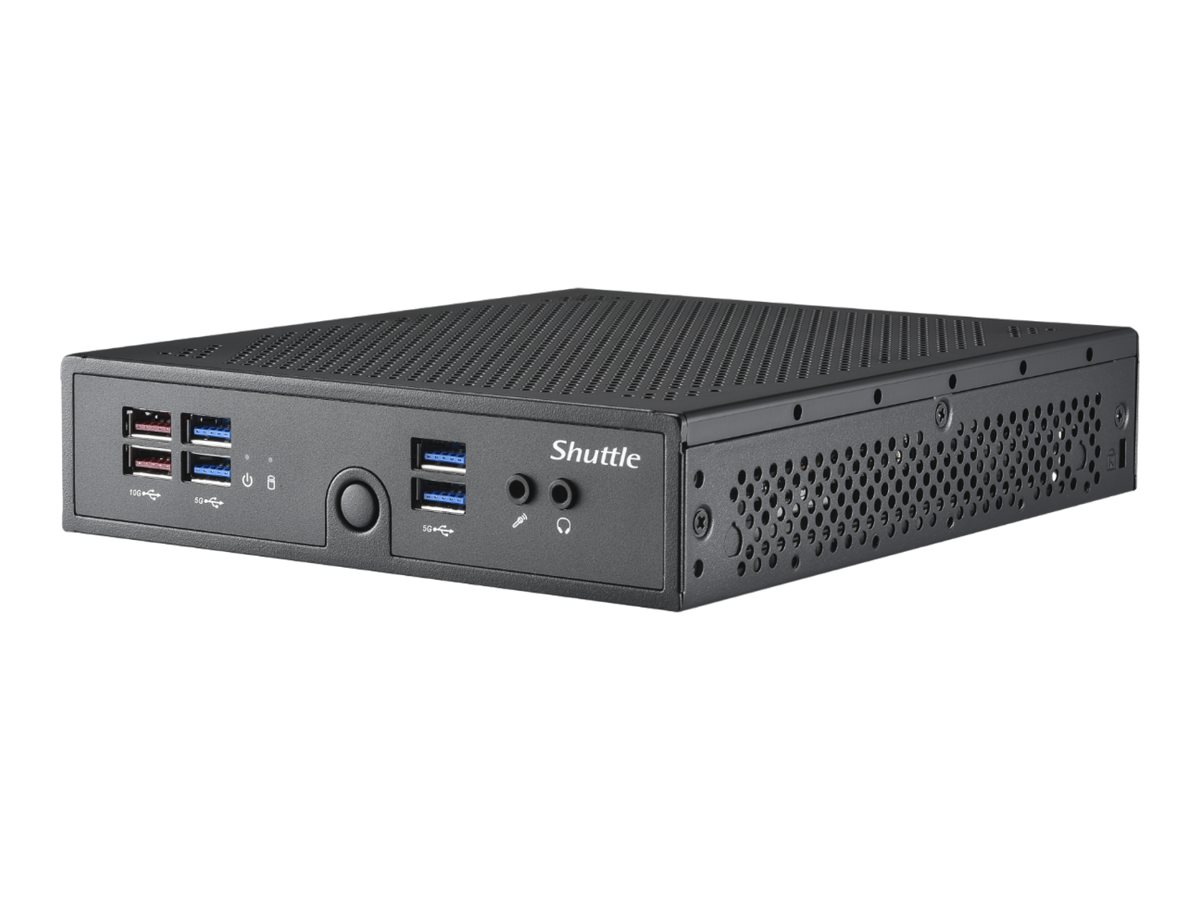 SHUTTLE Barebone XPC slim DS50U Intel Celeron 7305 2xSODIMM DDR5 2xM.2 1xSATA 1xHDMI 1xDP 1xVGA Black SHUTTLE Barebone XPC slim DS50U Intel Celeron 7305 2xSODIMM DDR5 2xM.2 1xSATA 1xHDMI 1xDP 1xVGA Black