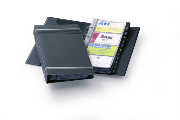 DURABLE Visitenkarten-Ringbuch VISIFIX anthrazit