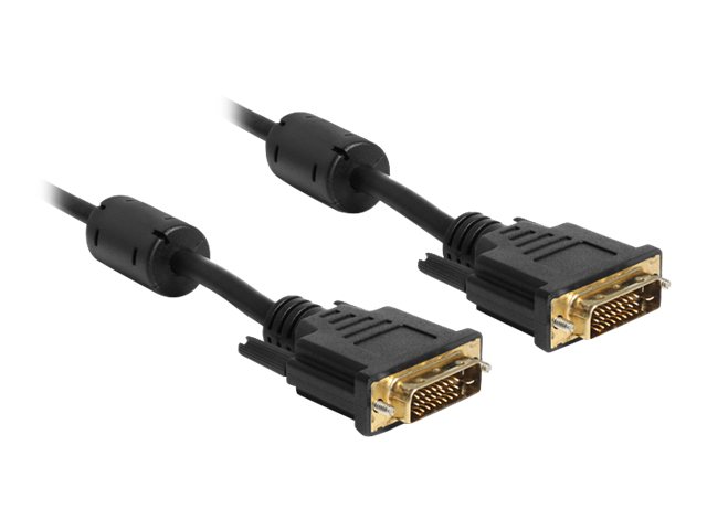 Delock Kabel DVI 24+1 Stecker > DVI 24+1 Stecker 5 m schwarz Delock Kabel DVI 24+1 Stecker > DVI 24+1 Stecker 5 m schwarz