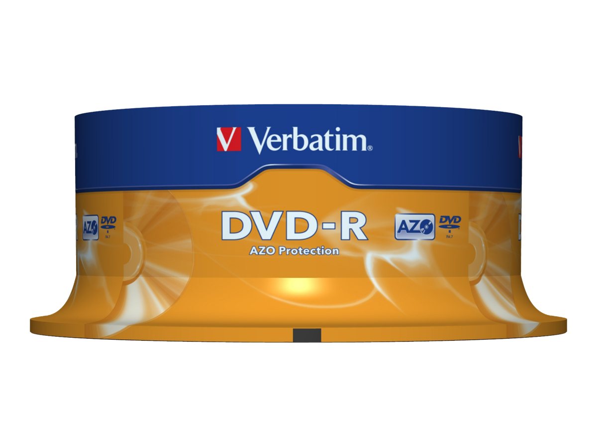 DVD-R  Verbatim 4,7GB 25pcs Spin.SR sil. 16x