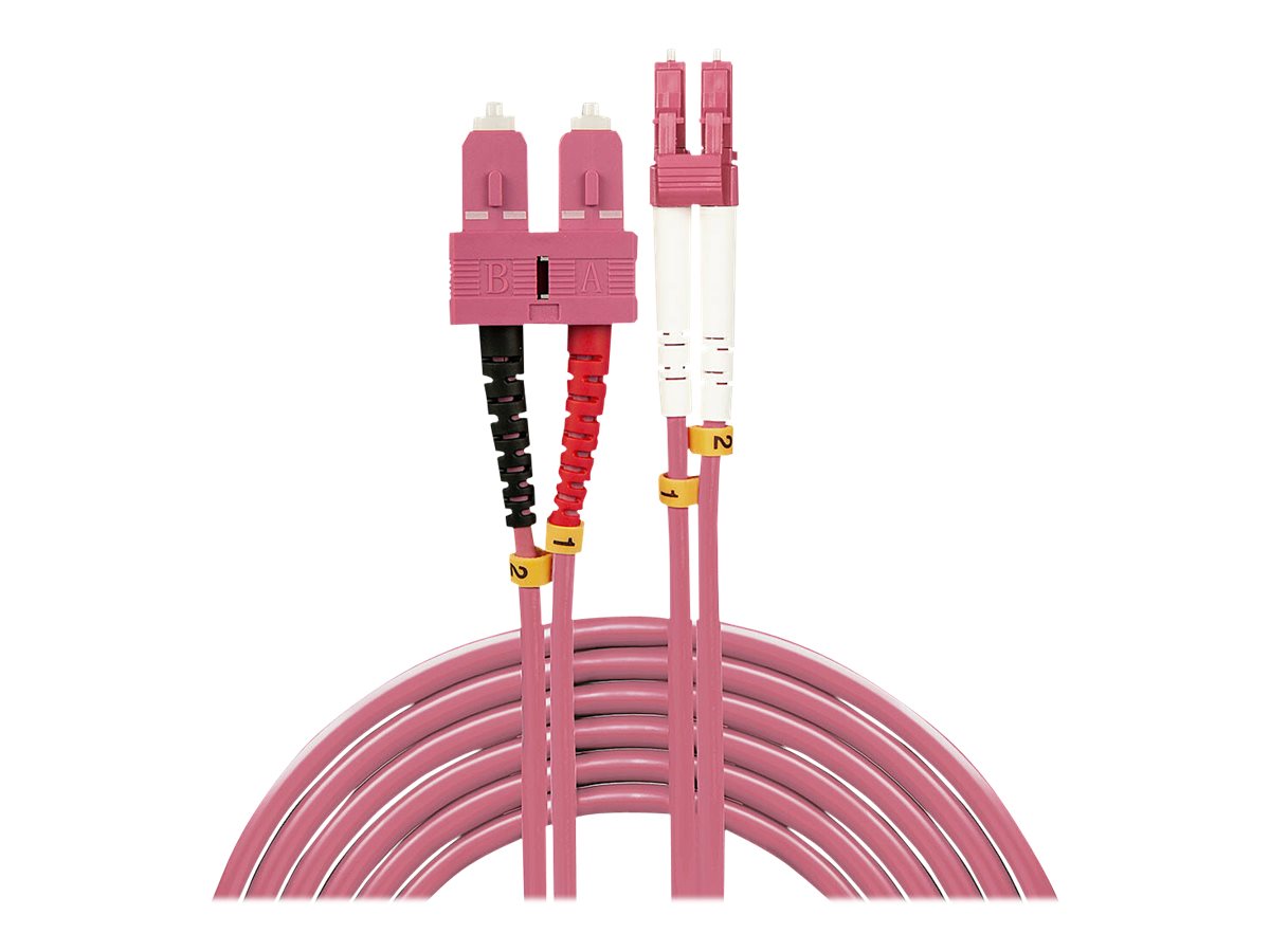 LINDY LWL-Duplexkabel LC/SC OM4 10m 50/125, Multimode LINDY LWL-Duplexkabel LC/SC OM4 10m 50/125, Multimode