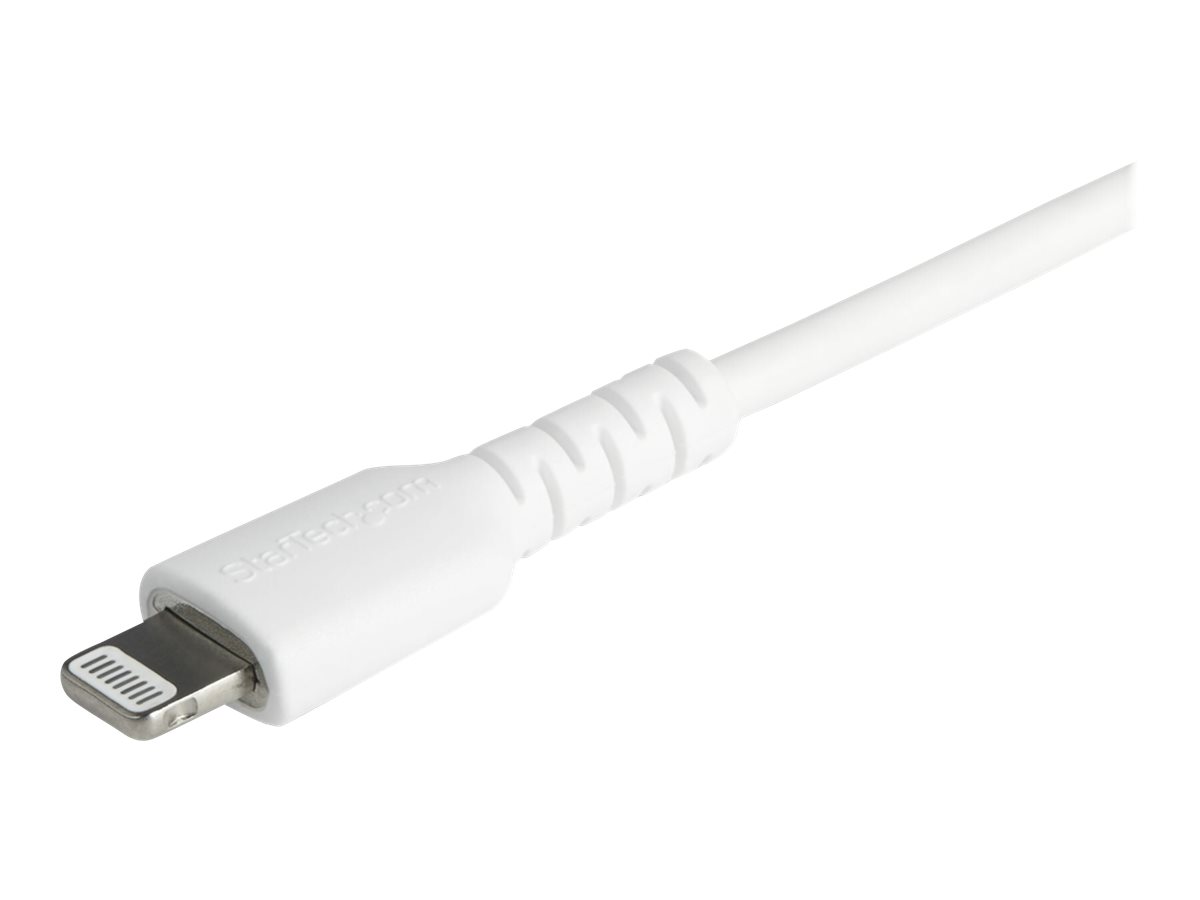STARTECH.COM 1m 3.3ft USB C to Lightning Cable - MFi Certified - Durable USB Lightning Charging Cable - White RUSBCLTMM1MW