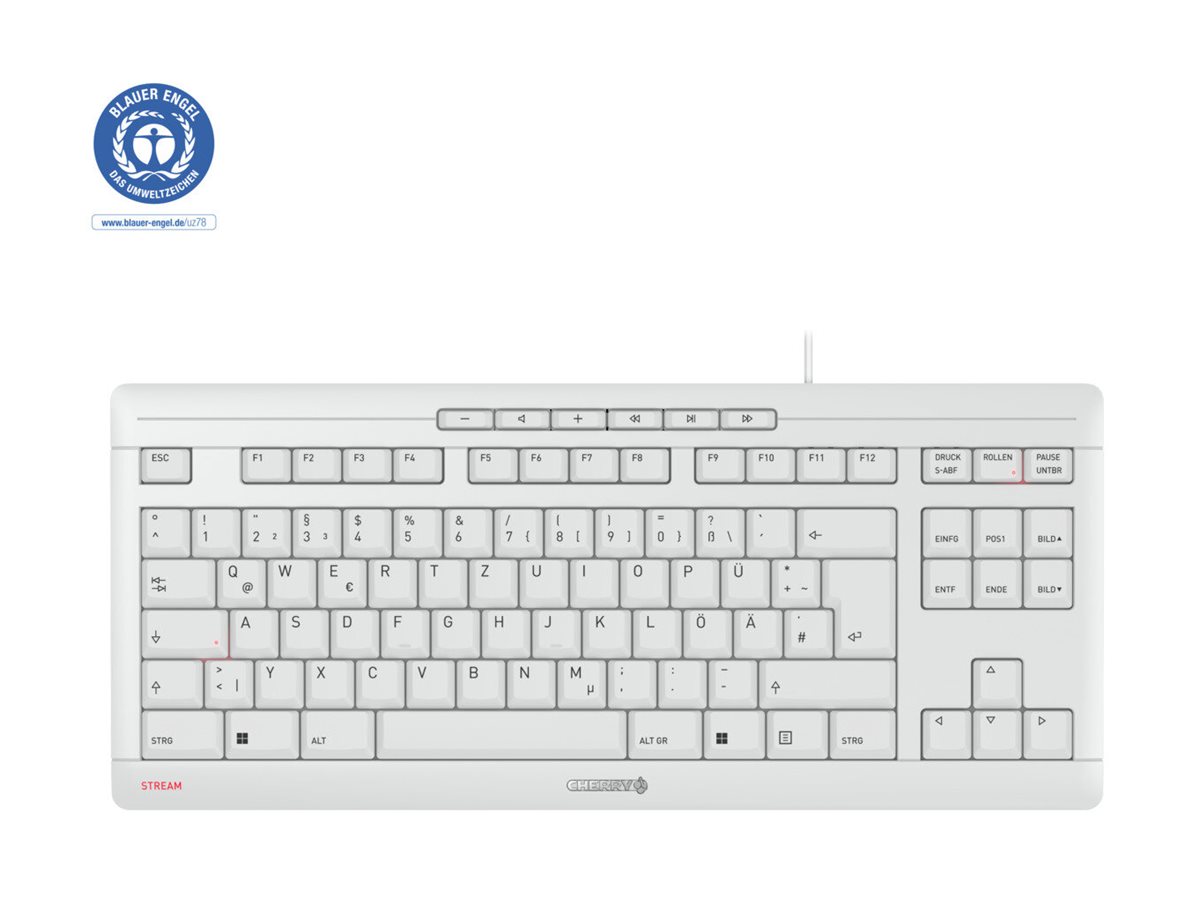 JK-8600DE-0 CHERRY Stream TKL Tastatur JK-8600DE-0 CHERRY Stream TKL Tastatur