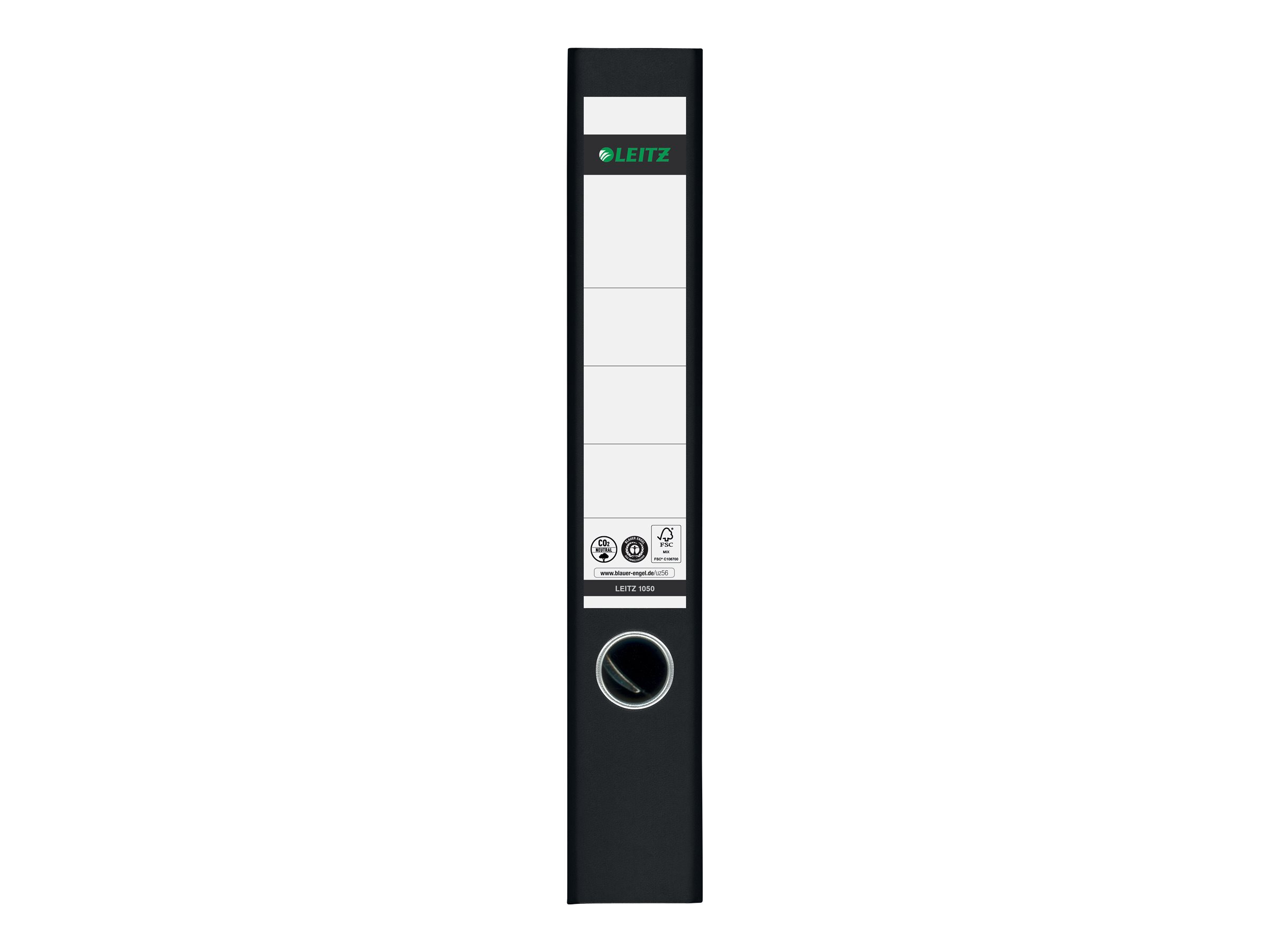 LEITZ 1050 Ordner schwarz marmoriert Karton 5,2 cm DIN A4