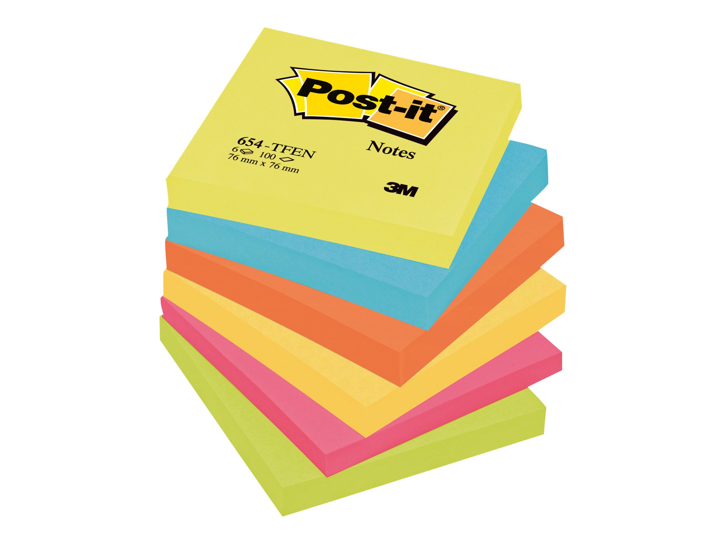 3M Post-it Active Collection 654TFEN Notizen 76 x 76 mm 600 Blatt